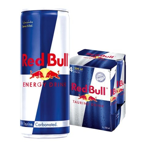 Buy Red Bull Energy Drink 250ml Times 4 Pieces Online Shop Beverages On Carrefour Saudi Arabia