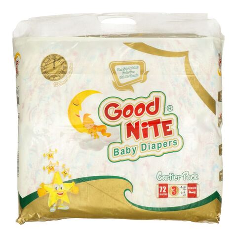 Good Nite Baby Diaper 3 Medium 4-9 72 pcs
