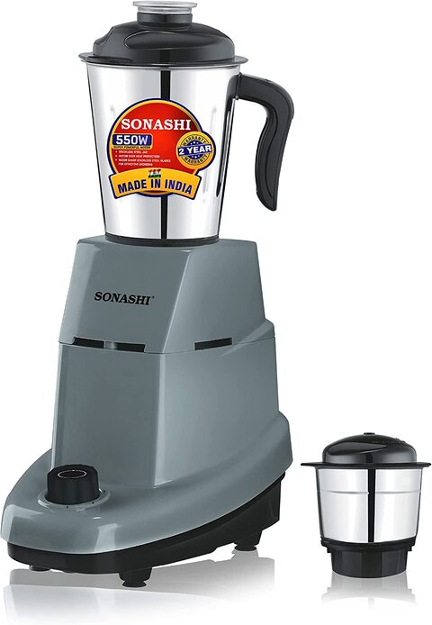 SONASHI SB-189 2 in 1 Mixer Grinder &ndash; Sonashi Multi-purpose Mixer Grinder w/ Stainless Steel Jars, ABS Handle, Motor Over Heat Protection   Home Appliance   Kitchen Appliance