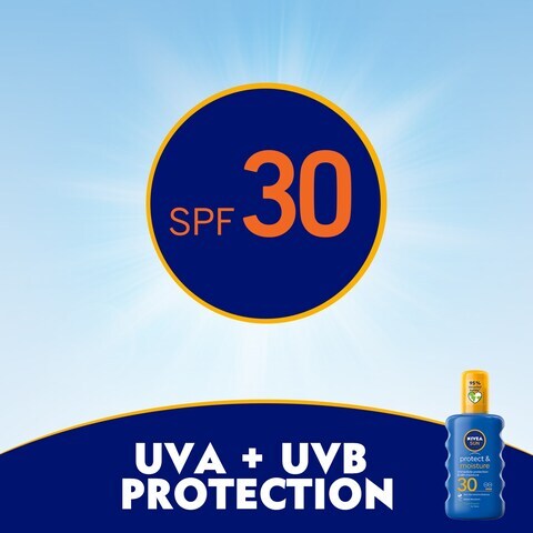 Nivea Sun Protect And Moisture UVA And UVB Protection Sun Spray SPF 30 200ml
