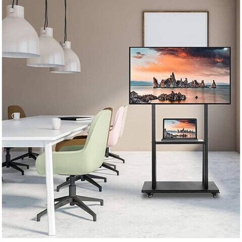 Heavy duty deals rolling tv stand