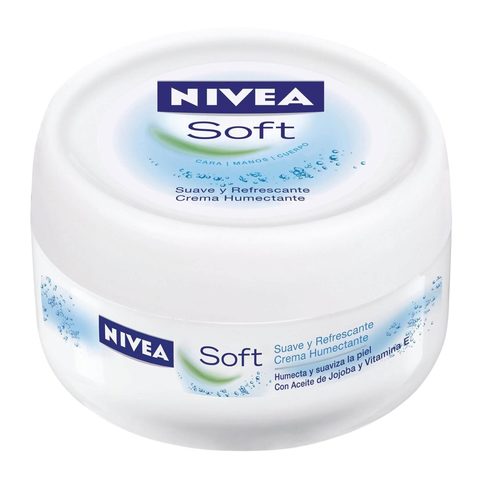 NIVEA Moisturising Cream, Soft Refreshing for Face Body Hands, Fast Absorbing, Jar 200ml