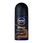 Buy NIVEA MEN Antiperspirant Roll-on for Men, 48h Protection, DEEP Black Carbon Antibacterial, Espresso Scent, 50ml in Saudi Arabia
