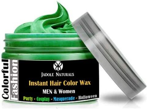Jadole Naturals Temporary Hair Coloring Wax 120ml Natural Matte Hairstyle Hair Dye - Green