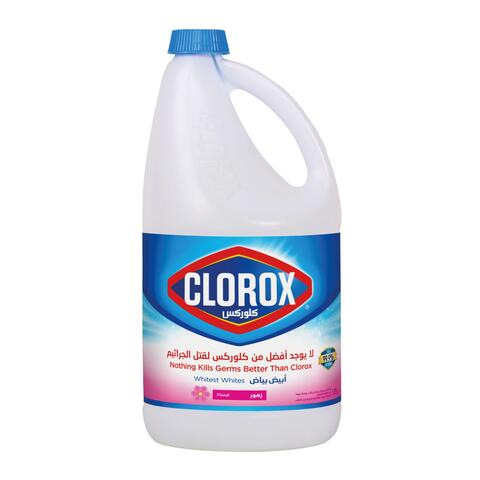 Clorox Liquid Bleach Floral Scent Household Cleaner and Disinfectant Eliminates Common Household Germs and Removes Stains 1.89L