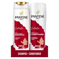 Pantene Pro-V Curlastic Sulfate Free Shampoo 400ml and Moisturizing Conditioner 360ml