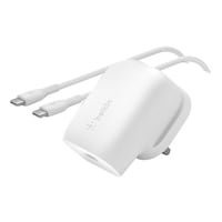 Belkin BoostCharge PD 3.0 PPS Wall Charger 30W With Type C To C Cable White