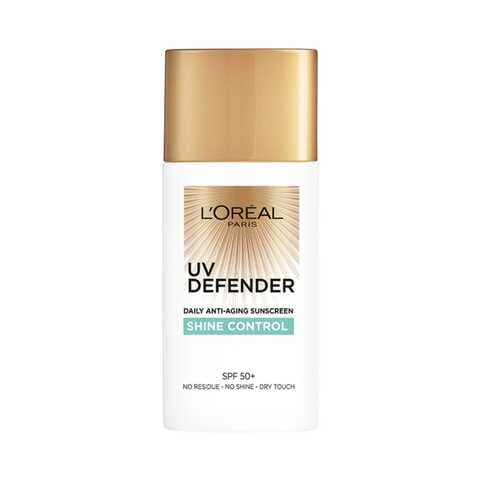 L&#39;Oreal Paris UV Defender Daily Anti-Aging Sunscreen Shine Control White 50ml