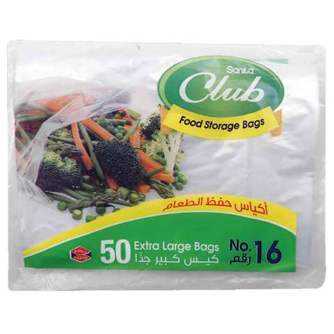 Sanita Food Storage Bags No.16 Extra Large 50 Bags