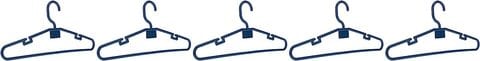 Royalford Plastic Clothes Hanger (5 Pcs)/Blue
