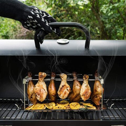 Chicken rack for clearance smoker