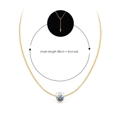 Buy Aiwanto Necklace for Women s Neck Chain Gold Single Stone