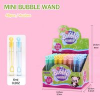 Generic 48 Pcs Mini Bubble Wands, Bubble Party Favors Assortment Toys, Bulk Party Favors For Kids, Themed Birthday, Christmas, Valentine, Carnival, School Classroom Prizes For Boys &amp; Girls