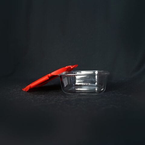 Airtight glass container with stainless sales steel lid
