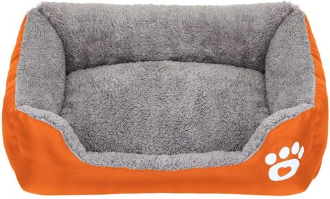 Mumoo Bear Dog Bed Super Soft Pet Sofa Cats Bed Non Slip Bottom Pet Lounger Self Warming and Breathable Pet Bed Premium Bedding Size L