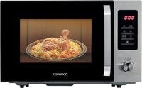 Kenwood 30L Microwave Oven With Grill, Digital Display, 5 Power Levels, Defrost Function, Stainless Steel, Auto Menu, 95 Minutes Timer, Clock Function 1000W Mwm30.000Bk, Black/Silver