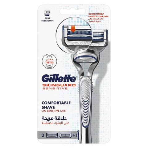 Buy Gillette Skinguard Sensitive Razor Handle + 2 Blades in Egypt