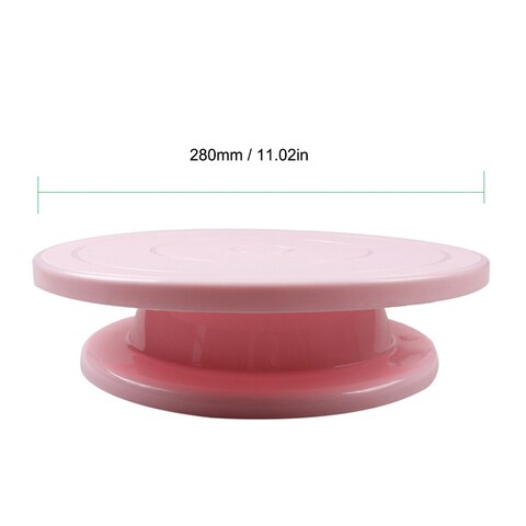 General - Plastic Cake Turntable Non-slipping Bottom Rotating Revolving Decorating Stand Platform for 10 inch Cake Mould Sugarcraft Tools Baking Supplier