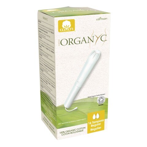 Organic Organic Regular Cotton Tampon White 16 count