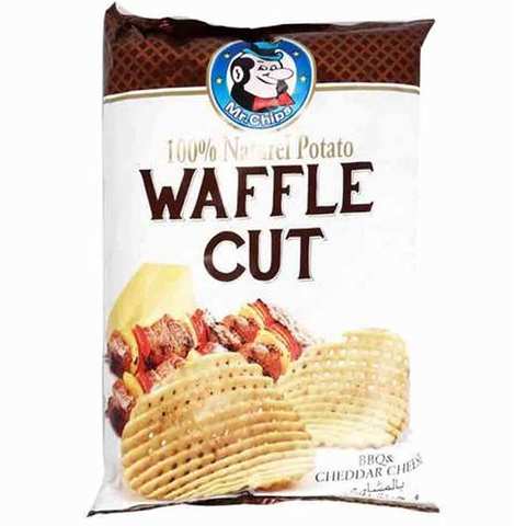 Mr.Chips Waffle Cut Barbeque And Chadder 165 Gram