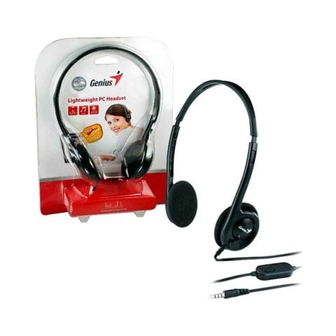 Genius Auricular 200C Single Pin Headset With Mic Black