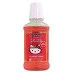 Buy Cornells Wellness Hello Kitty Anti-Cavity Strawberry Flavoured Fluoride Rinse Red 250ml in UAE