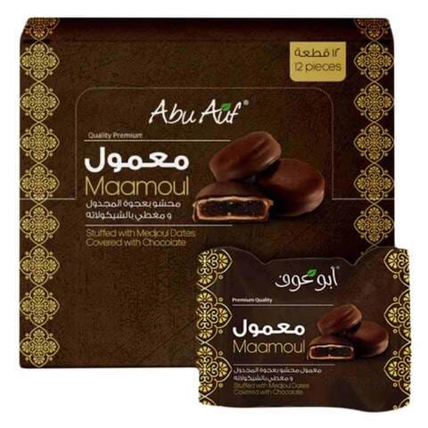 Abu Auf Maamoul with Dates and Coated with Choco - 1 Piece