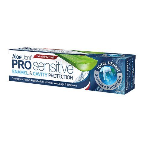 Buy Aloedent pro sensitive enamel  cavity protection toothpaste 75 ml in Saudi Arabia