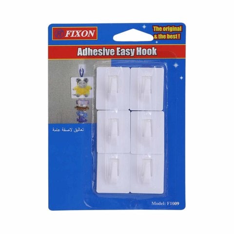 Fixon Easy Hanging Hook Adhesive 6Pcs