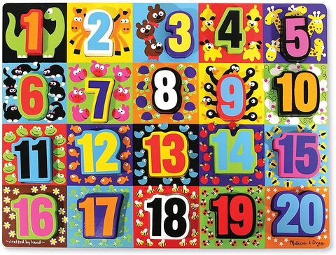 Buy Melissa \u0026 Doug Jumbo Numbers Wooden 