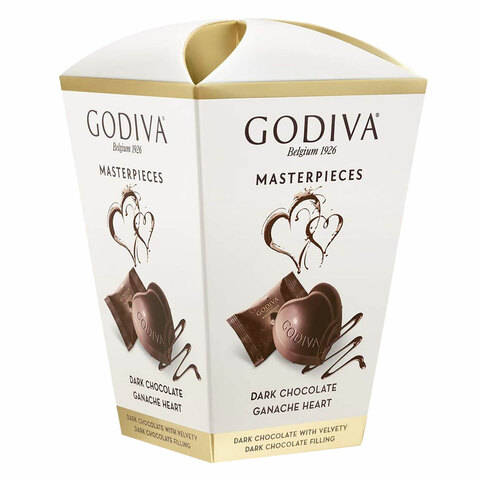 Godiva Masterpieces Ganache Heart Dark Chocolate 117g