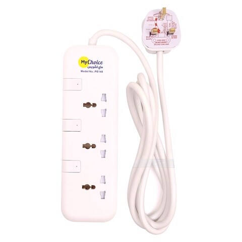 Energy Plug 2 Meter Extension Plug Extension Cord with 5 Outlets