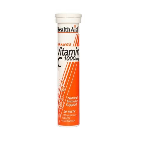 Health Aid Orange Vitamin C 1000mg, 20 Tablet