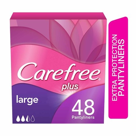Carefree Panty Liners, Large - 48 Pads