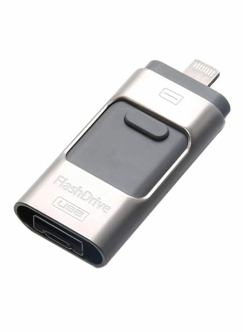 Iflash 3-In-1 U-Disk USB Flash Drive 16GB Silver/Grey