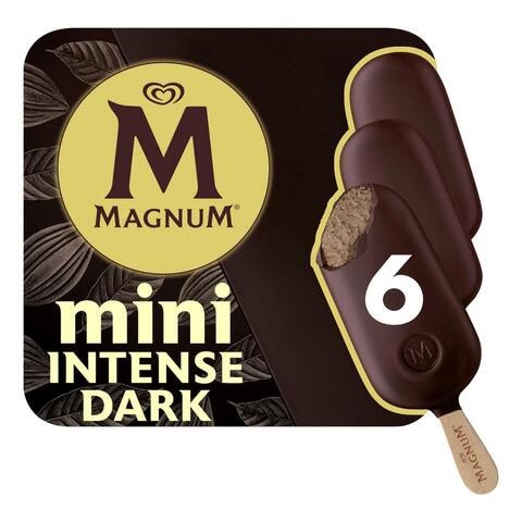 Buy Magnum Mini Intense Dark Ice Cream 55ml Pack of 6 Online - Shop ...