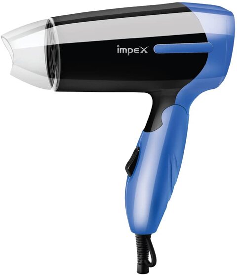 Impex HD 1K2 Fast Drying And Styling Compact Design Hair Dryer With Heat Selector Narrow Concentrator Overheat Protection Multicolor