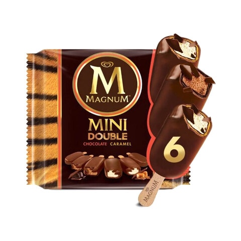 Magnum Mini Double Caramel Chocolate Ice Cream 360ml Online | Carrefour UAE