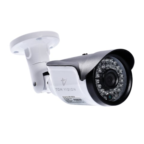 Tomvision - CCTV AHD/TVI/CVI/CVBS Hybrid 4IN1 Sony Sensor 1080P/2.0MP Security Surveillance Outdoor Metal White Case Bullet IP66 Waterproof Camera MX-60R24