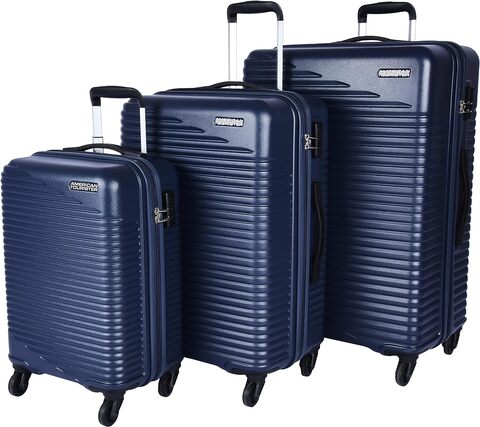 American Tourister Sky Set of 3, Soft Luggage Trolley Bags With TSA Lock,  55+68+82cm, Red/Blue price in Saudi Arabia,  Saudi Arabia