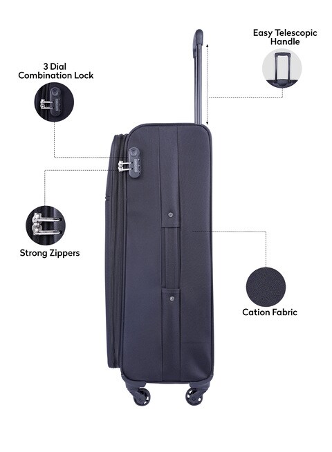 Buy Parajohn Travel Luggage Suitcase Set Of 3 – Trolley Bag Carry On Hand  Cabin Luggage Bag – Lightweight Travel Bags With 360 Durable 4 Spinner  Wheels – Hard Shell Luggage Spinner – (