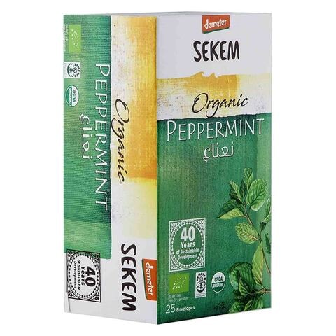 Sekem Organic Peppermint Flavour Herbal Tea Bags - 25 Tea Bags