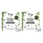 Buy The Cheeky Panda 3-Ply Eco-Friendly Toilet Tissue White 200 Sheets Pack of 18 in UAE