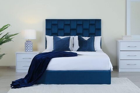 Twin store velvet bed