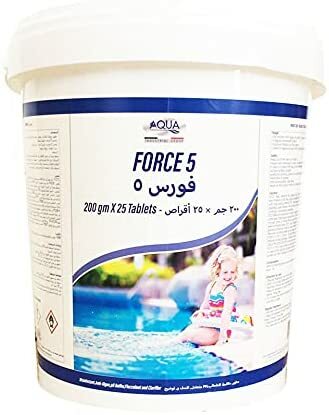 اشتري Aqua Chlorine Pool Cleaning Force 5 Tablet 5Kg, 166250050, Cleaning And Disinfection Swimming Pool Cleaning في الامارات