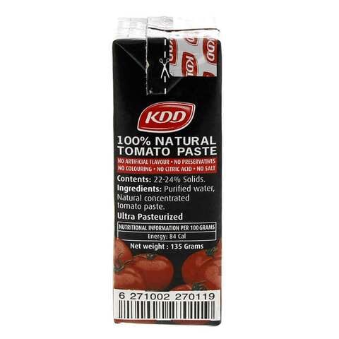 KDD Tomato Paste 135g Pack of 8