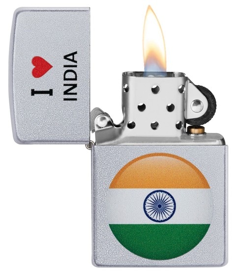 Zippo Lighter Model 205 Ci412388 I Heart India Design