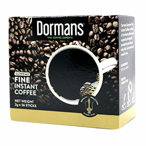 Dormans Supreme Fine Instant Coffee Mix 2g x Pack of 36