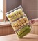 Medium Clear Plastic Stackable Refrigerator Bins, Food Storage Containers Box with Lid, Organizers for Kitchen, Pantry &amp; Bathroom (4 Pcs)