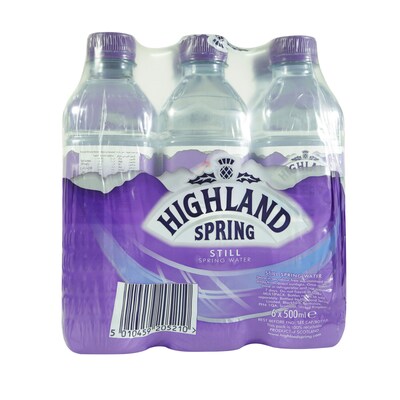 Highland Spring Still Water 6 X 1.5 Ltrs - Tesco Groceries